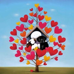 Family Tree by Doug Hyde - Limited Edition on Paper sized 24x24 inches. Available from Whitewall Galleries